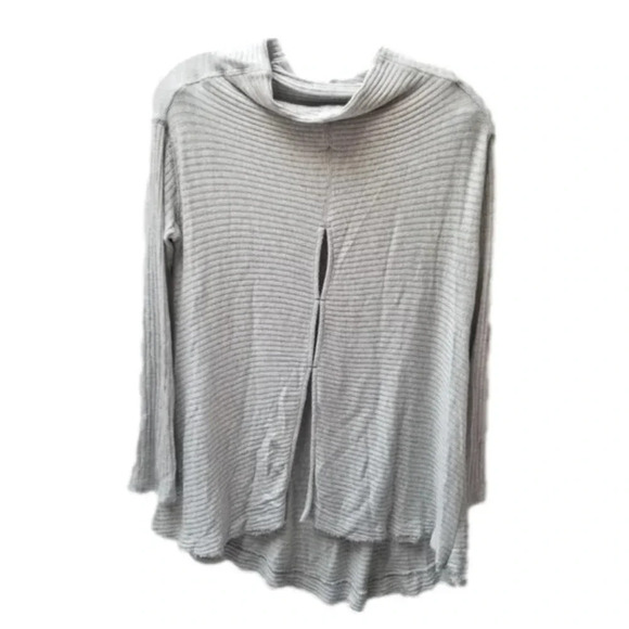 Free People Grey Cowl Neck Sweater  XS - Picture 2 of 13